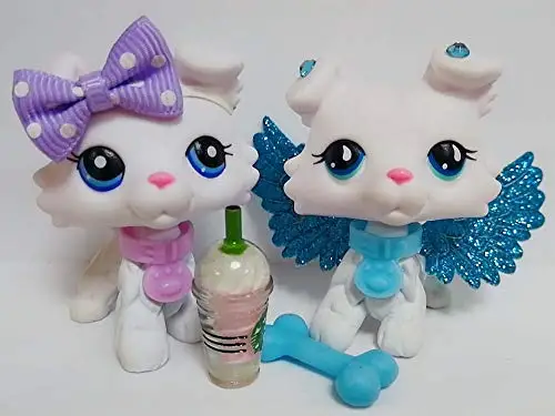 Pet Shop на заказ OOAK Collie белая слеза капли глаза и фиолетовые Собака Щенок с