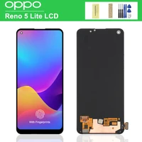 6 43 original for oppo reno5 lite cph2205 lcd display touch screen digitizer assembly replacement for oppo reno 5 lite display