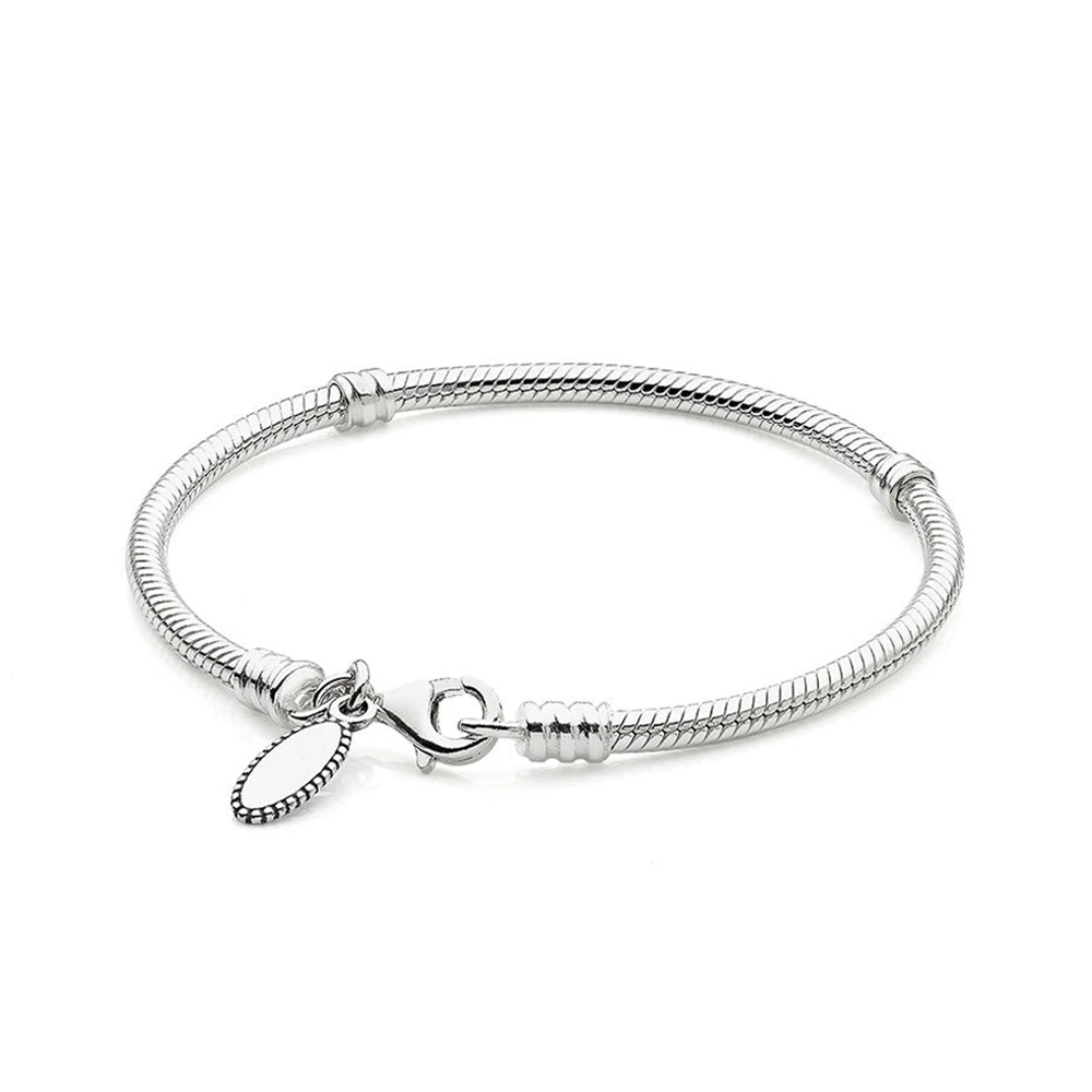 

PDB SL High Quality 925 Sterling Silver Fashion Charm DIY Love Bracelet Suitable for Bead Charm Female Bracelet Jewelry Gift