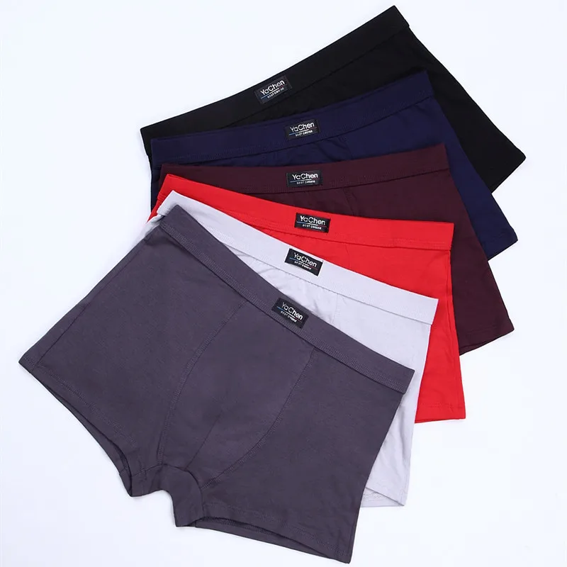 

Мужское нижнее белье YACHEN, мужские трусы высокого качества, сексуальное нижнее белье, однотонное нижнее белье
