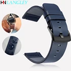 Ремешок из вощеной кожи для часов, быстросъемный браслет для Amazfit Huawei GT 2 Galaxy Watch 2224 мм Active, 18204246 мм