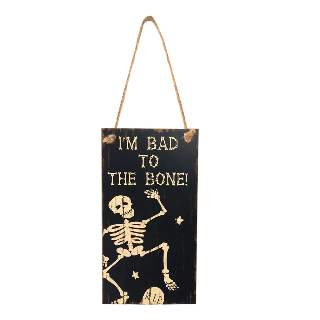 1 шт Хэллоуин тема дружба деревянная подвеска украшение для дома Карта подходит