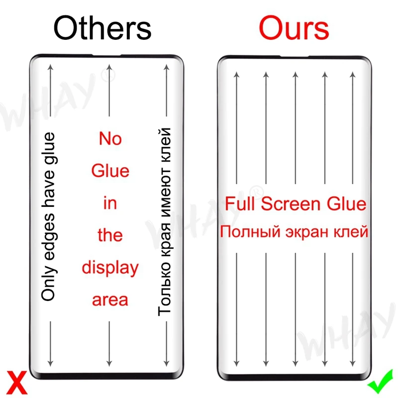 Защитное стекло для экрана OPPO Reno 4 3 Pro Find X2 X3 Vivo X50 X60 Plus | Мобильные телефоны и