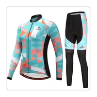cycling set ropa ciclismo mujer mtb mountain road uniforms polyester maillot jersey bib shorts gel pad bicicleta sports team