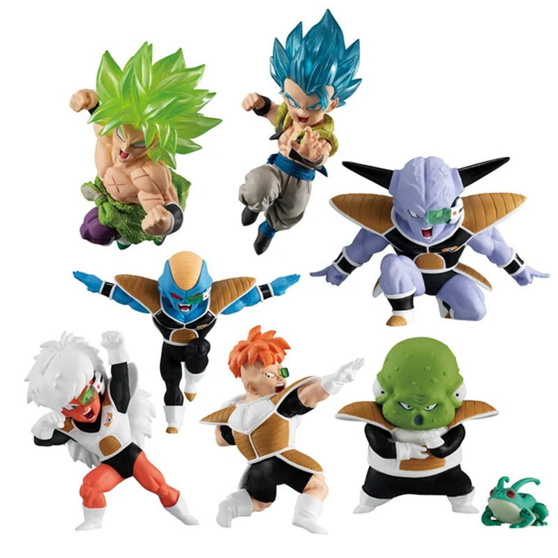 One Set WSTXBD BANDAI Dragon Ball Z DBZ Adverge Motion Vol.02 Gogeta Broly Ginew Vice guurdo Recoome figuals Brinquedos - Цвет: One Set