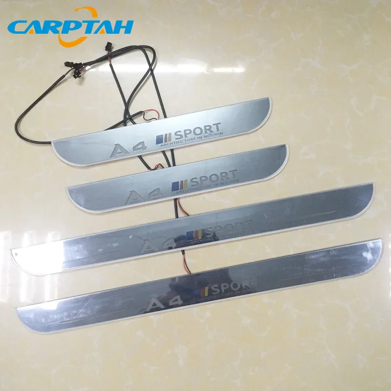 Движущийся светодиодный автомобильный светильник Накладка на порог двери