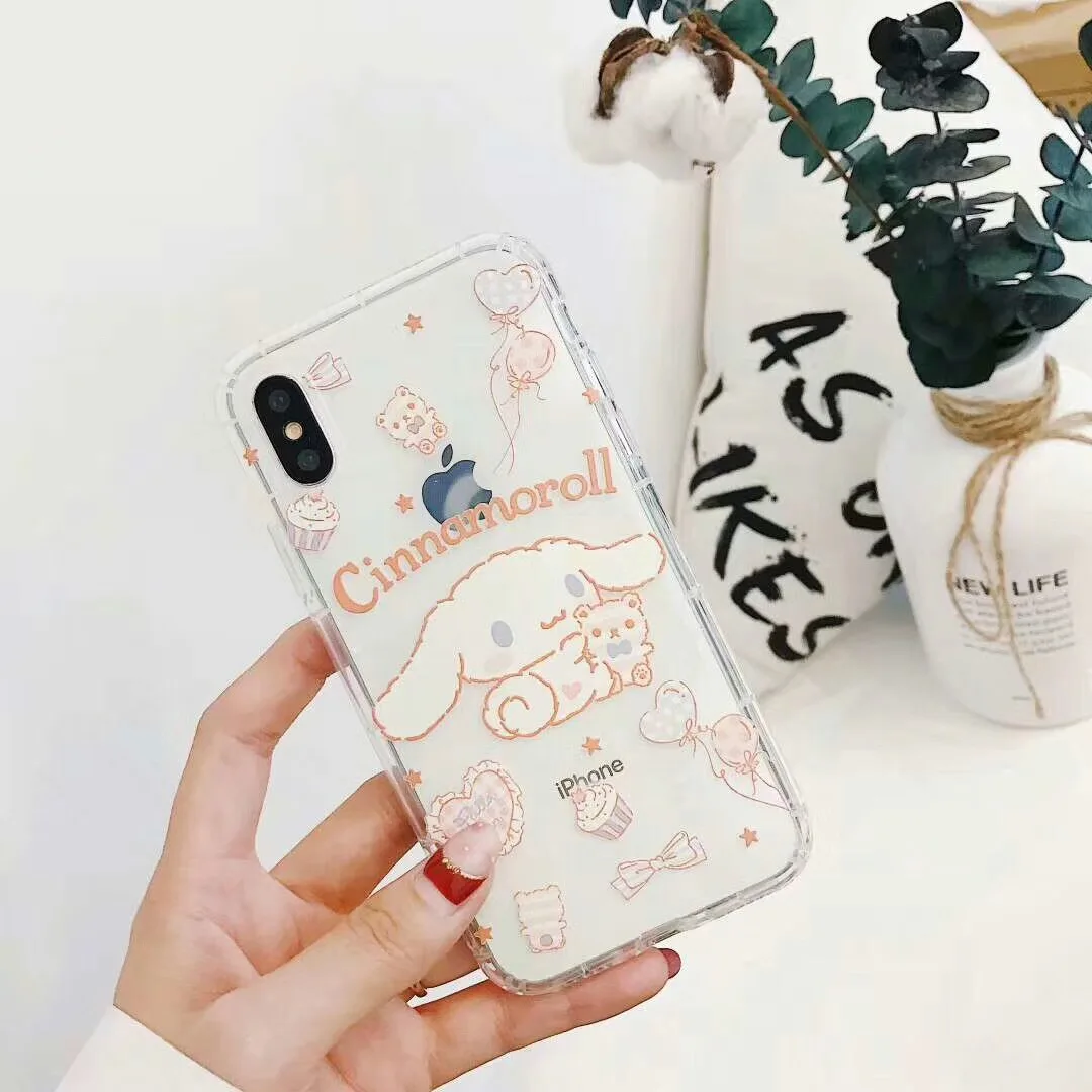 Милый мультфильм ЯПОНИЯ Sanrio Purin Soft oroll мягкий чехол для телефона iphone 11 Pro Max X XS Xr 7 8 6 s Plus рельефная задняя крышка Coque