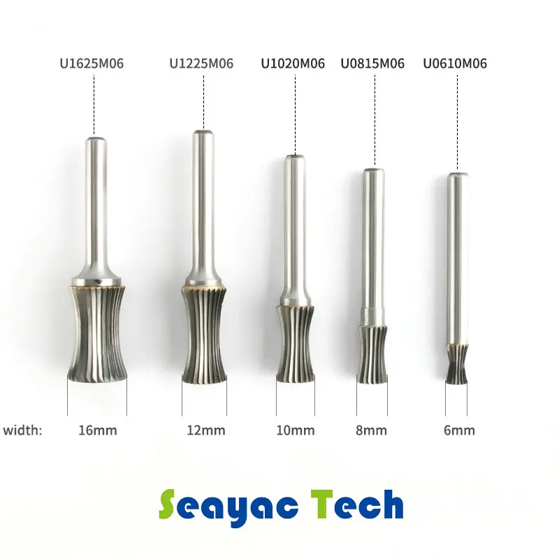 

Твердосплавная резьба по дереву, металлический вращающийся напильник, U-образный вогнутый изогнутый расточный инструмент, фреза из вольфра...