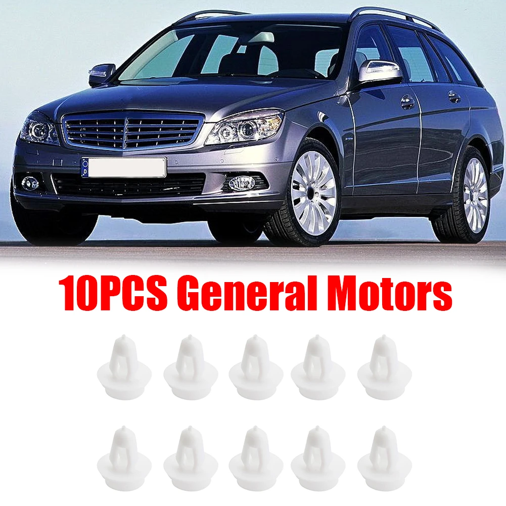 

10pcs Bumper Fastener Hole Rivet Retainer Push Engine Cover Car Door Trim Panel Clip Interior Accessories