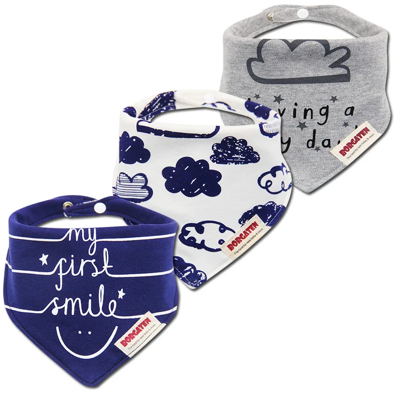 3 шт./лот нагрудники для новорожденных мальчиков и девочек Мультяшные брендовые