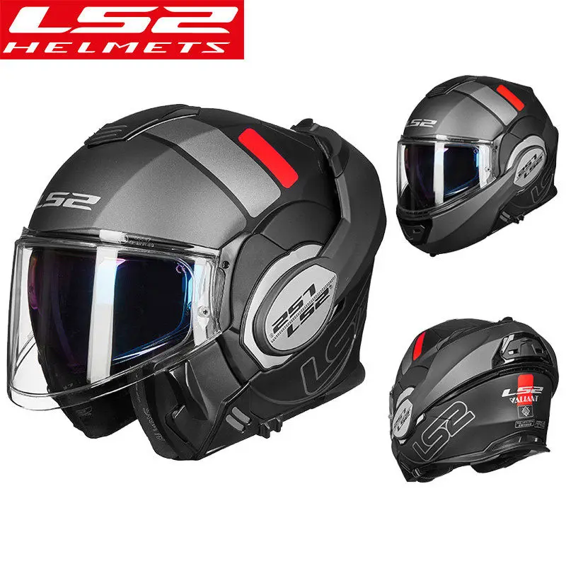 14 LS2 FF399 откидной мужской мото rcycle шлем модульный Мото Кросс Полный лицевой шлем Capacete ls2 casco moto ls2 шлем - Цвет: 14