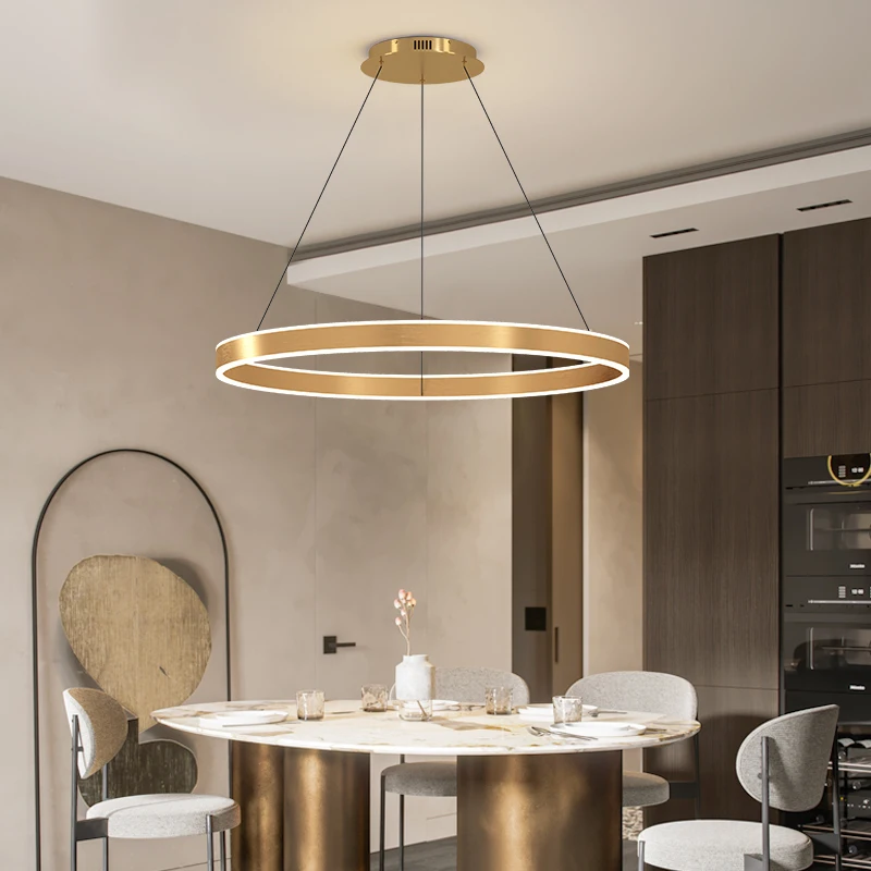 Современный простой светодиодный кристалльный люстра для столовой с тремя креативными лампами для жизни в спальне.