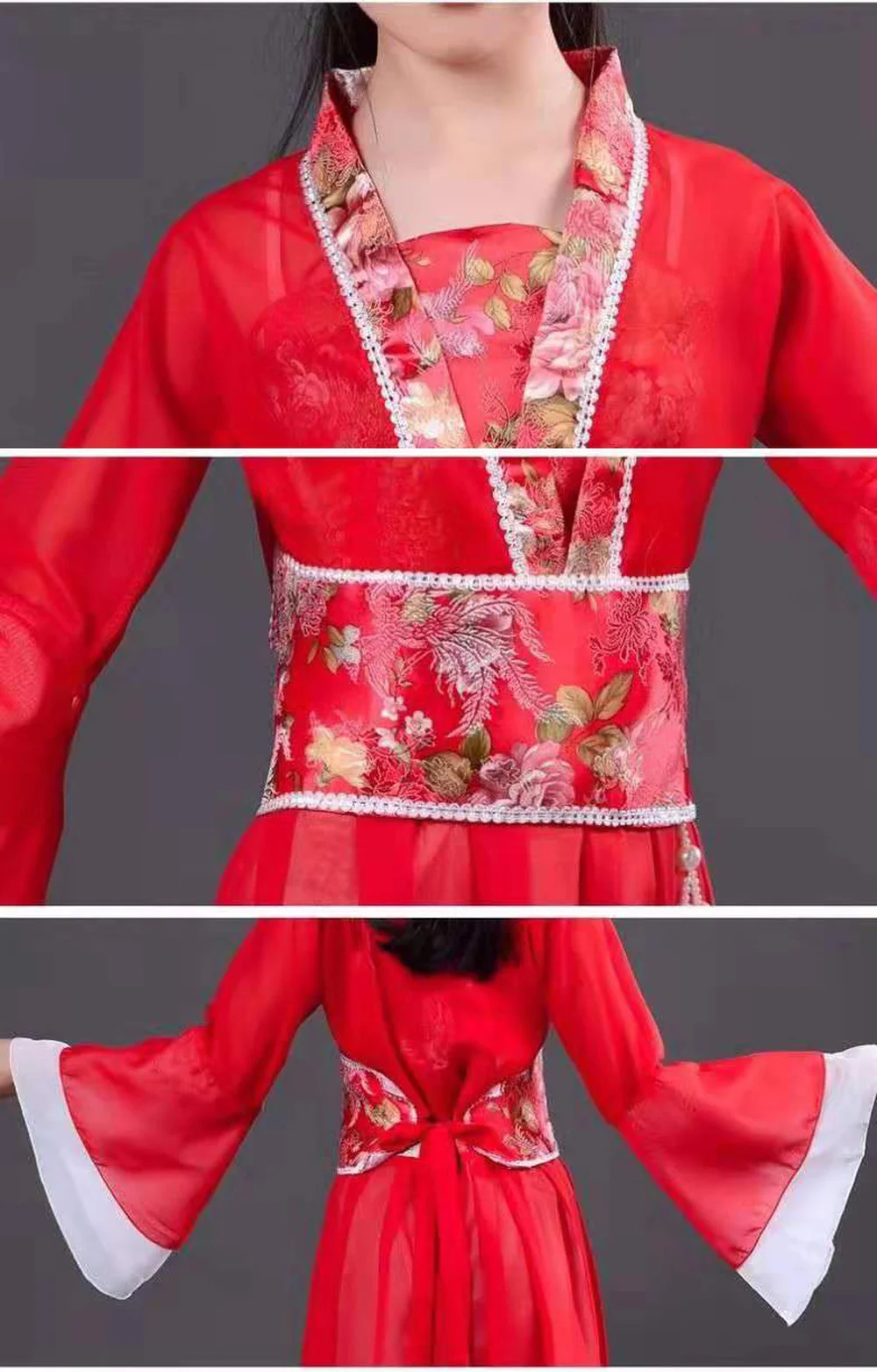 Hanfu древний китайский традиционный веер для танцевального костюма девочек