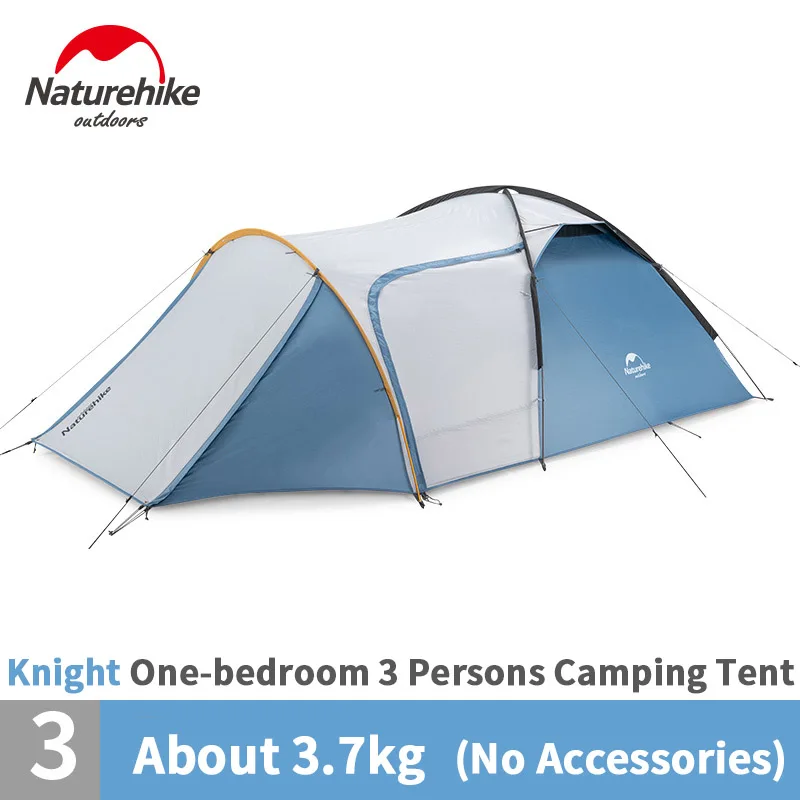 

Naturehike one room one hall 3 person tent outdoor Extended Hall ultraviolet-proof self-driving camping tent rainproof tent