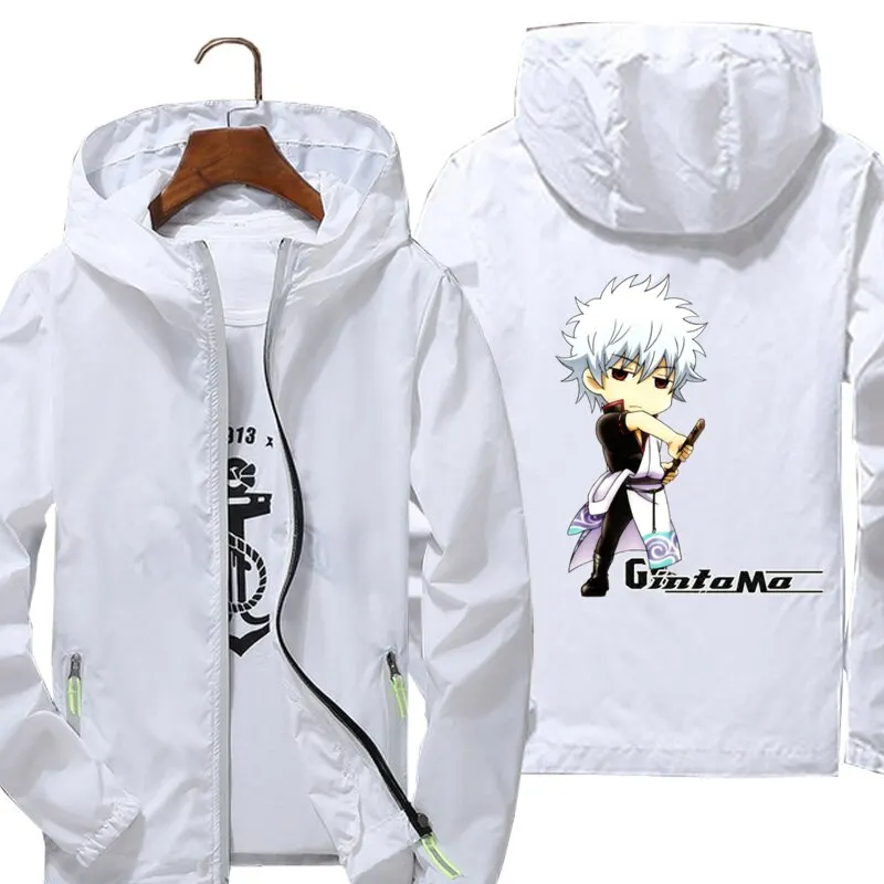 

Мужская ветровка с принтом Gintama, сезон весна-осень, 2021