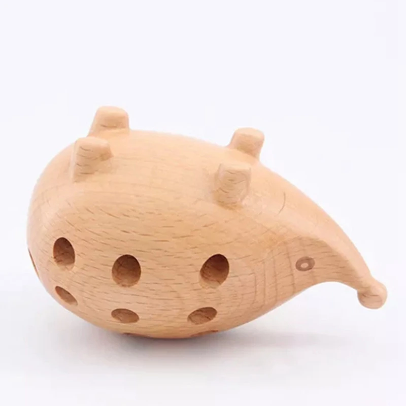 

Arts and Crafts Studio Decoration Children's Pen Holder Solid Wood Carving Hedgehog Decoration Gift Office Accessories
