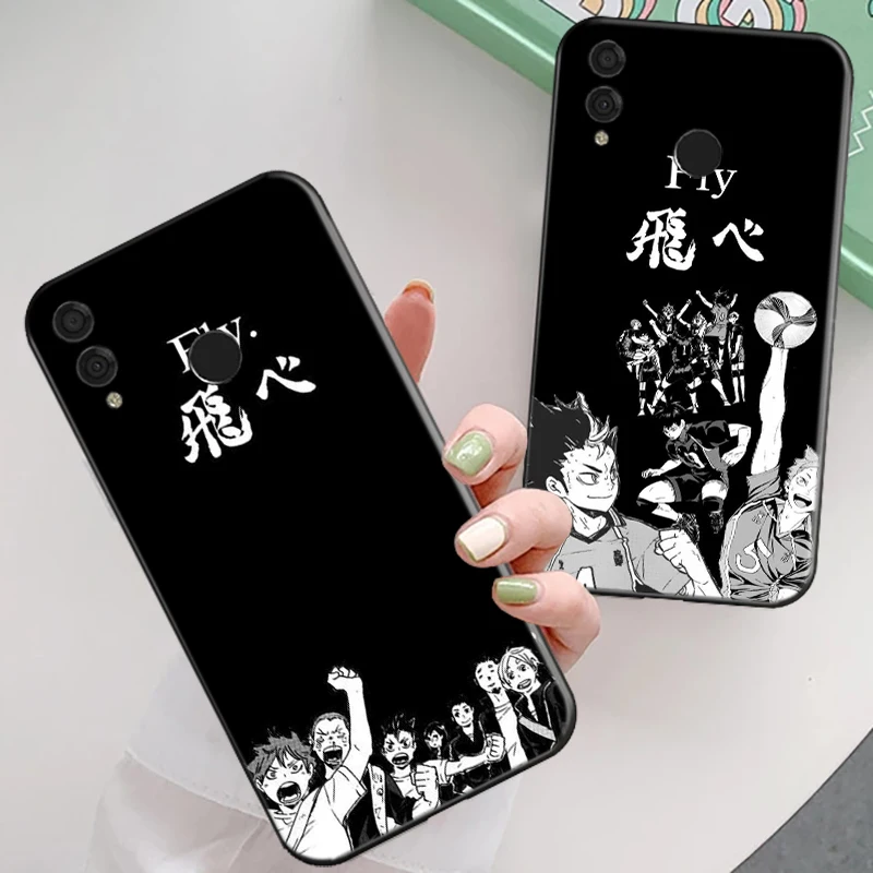 

Volleyball boy Haikyuu Anime Phone Case For Huawei Honor 7X 8X 8C 9 V9 9X 9XLite 9Lite 10 V10 10i hinata syouyou Soft TPU Funda