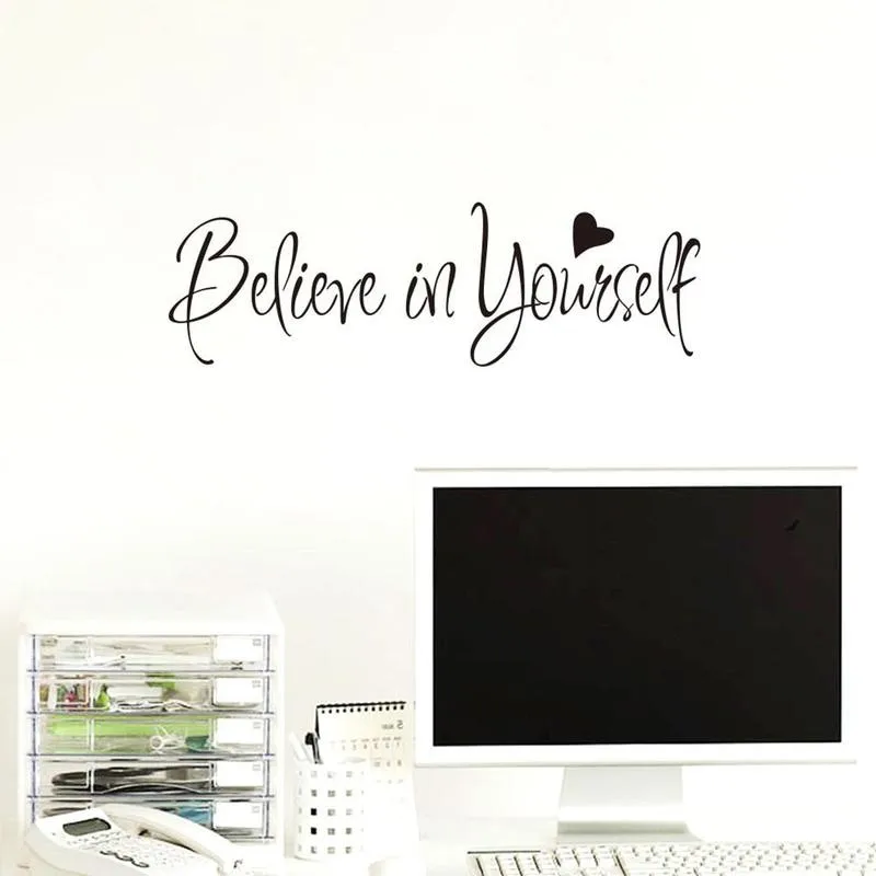 Офисные цитаты фразы виниловые наклейки на стены Стикеры для гостиной Спальня