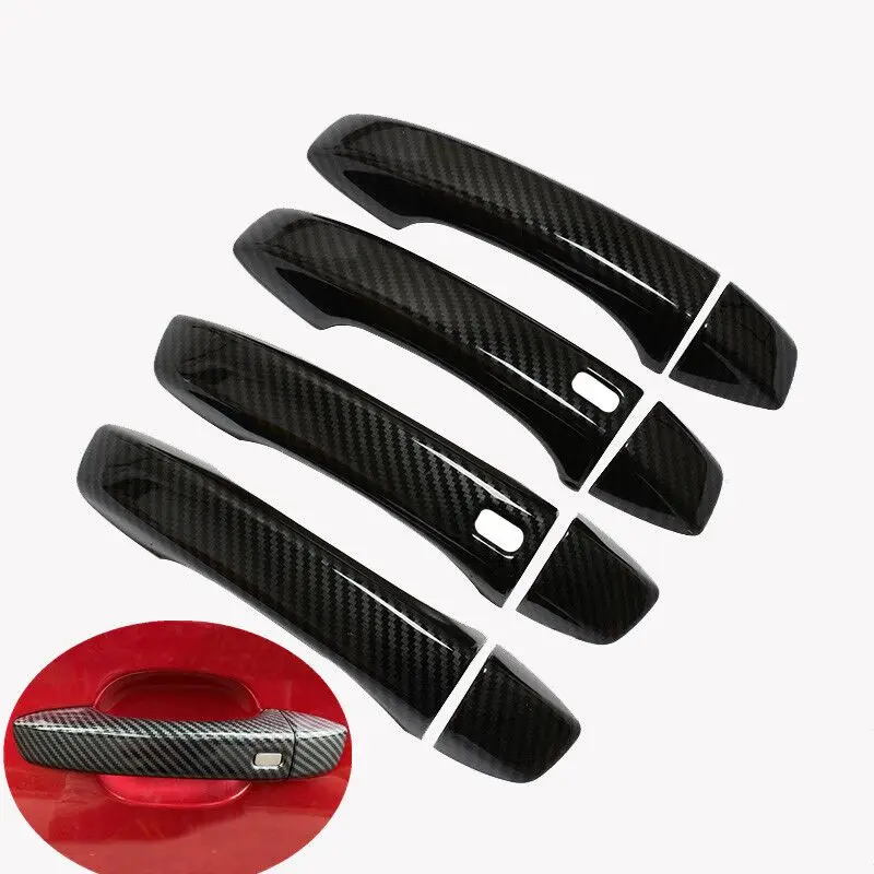 

For MG 6 MG6 2017 2018 2019 2020 2021 2022 Carbon Fiber Chrome Car Door Handles Cover Trim Styling Stickers Auto Accessories