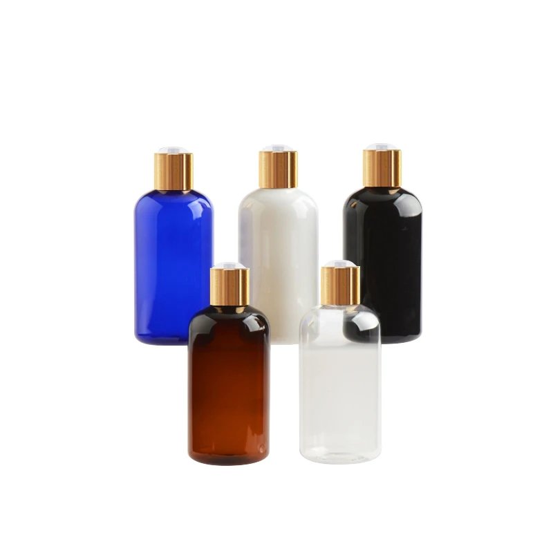 20 штук 250ml пустая круглая Пластик бутылки для Кепки мытье шампунем уборка