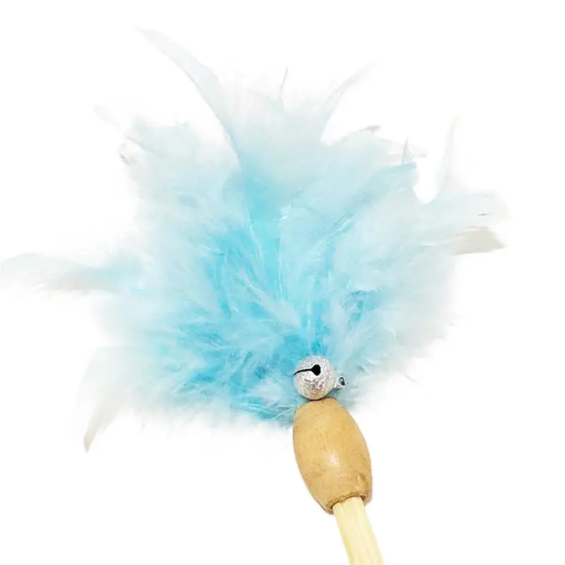 

Dorakitten 1pc Cat Wand Toy Faux Feather Cat Teaser Wand Kitten Toy Cat Interactive Toys Pet Supplies Pet Accessories