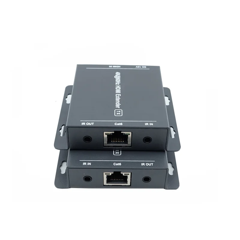 4K HDMI 2.0 Extender Transmitter Receivers Over RJ45 cat5e cat6 support IR YUV4:4:4 RGB 4:4:4 distance 70m by Cat6