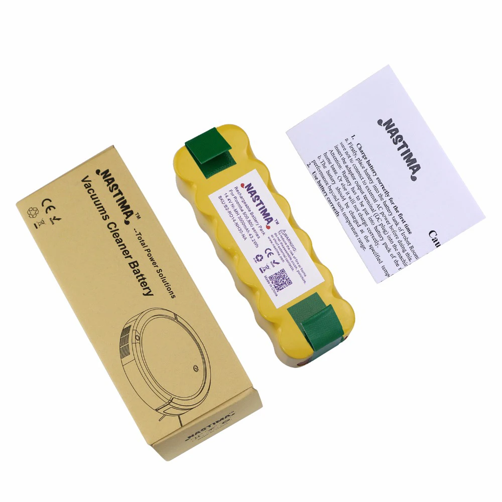 

Replacement 3000mAh NI-Mh Battery for iRobot Roomba 500 600 700 800 Series 536 555 560 580 620 630 650 760 770 780 790 870 880