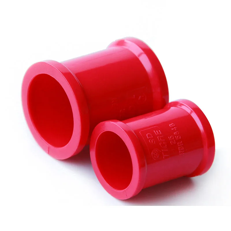 

5Pcs 20/25/32mm PVC Water Supply Pipe Fittings Straight Bushing Connectors Plastic Joint Irrigation Water White/Red