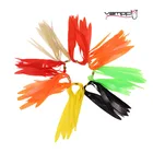 8 Пряди ков80 шт., силиконовая лента для юбки, резиновые ножки для щуки, мускуса, стример, летать, материал для вязания, сделай сам, джиг-приманка, материал для изготовления