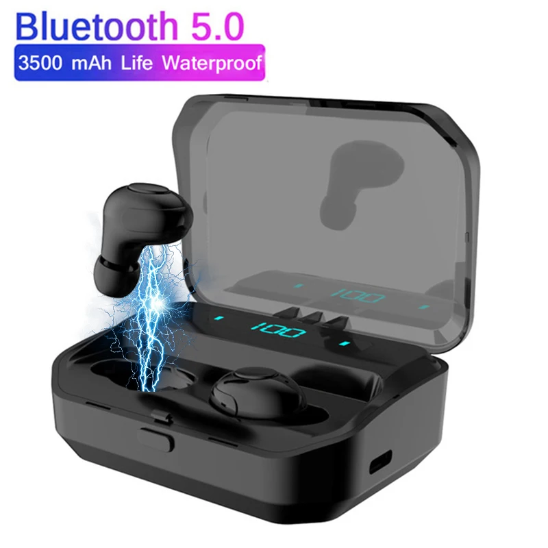 G12 TWS Bluetooth 5 0 беспроводные наушники светодиодный дисплей гарнитура стерео hi fi