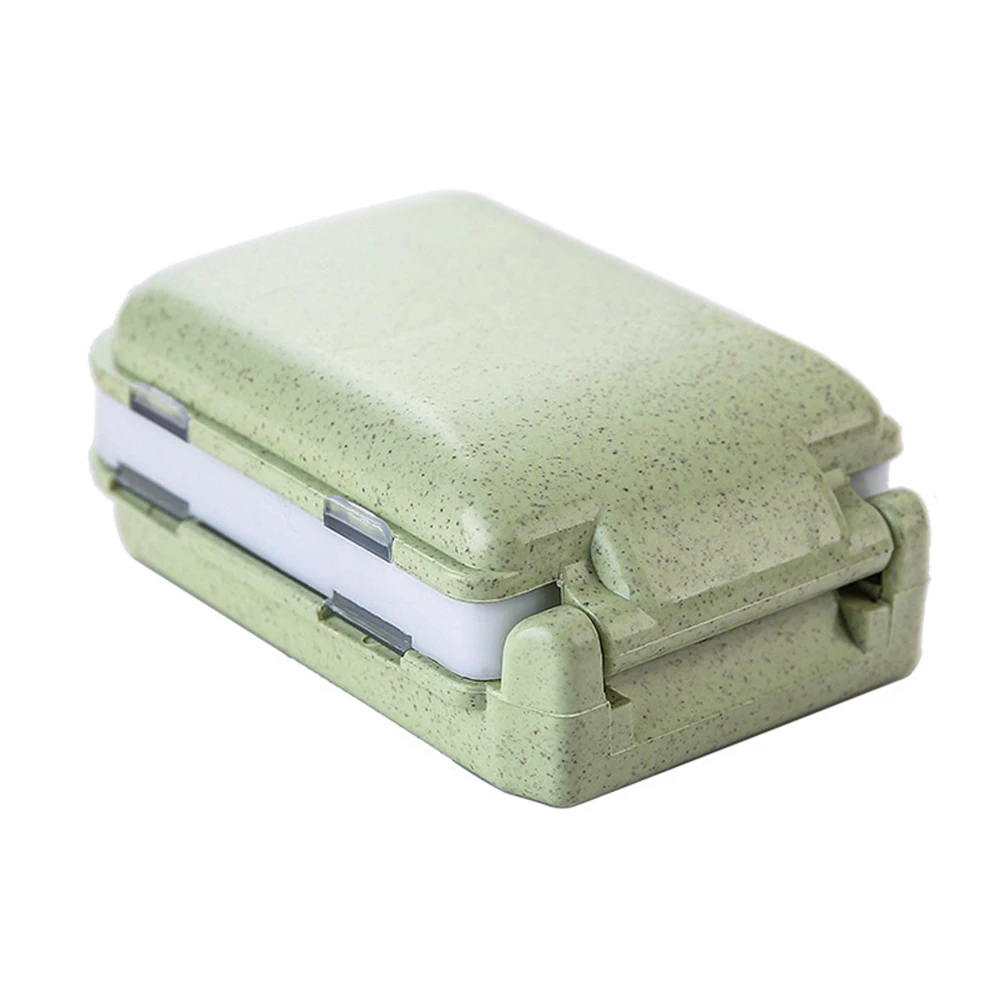 Joylife маленький ручной для путешествий пшеничной соломы таблетница хранилище