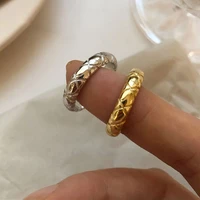 foxanry minimalist 925 stamp finger rings new fashion creative geometric vintage gold plated bride jewelry gifts