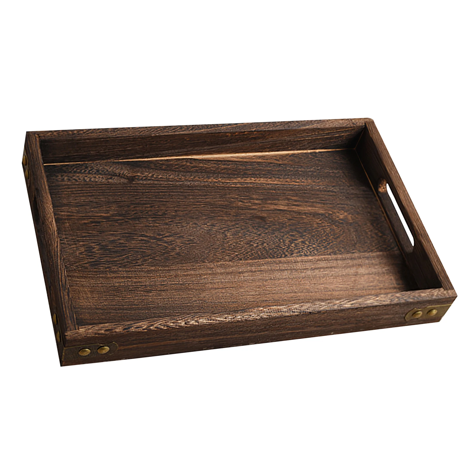 

Деревянный поднос с ручками журнальный столик поднос для подачи чая для домашнего ресторана отеля