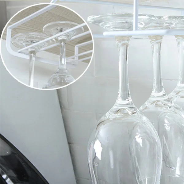 Железное красное вино стеклянная рамка с перевернутой головой Подвесная