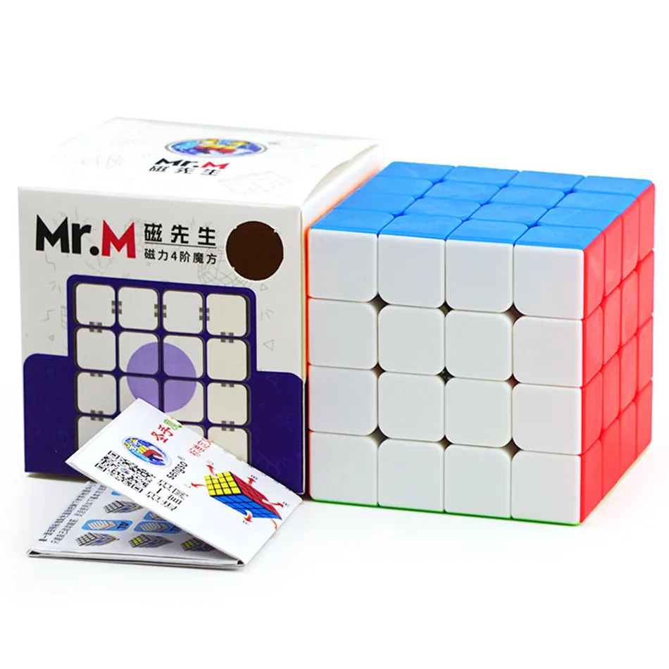 

Shengshou Mr.M 4x4x4 Magic Cube Magnetic SengSo Mrm 4x4 Speed Magic Puzzle Magnet Positioning Cubo Magico Cubes Game