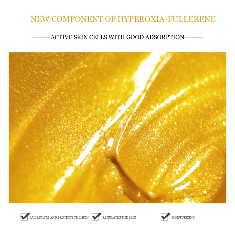 

24K Golden Eye Masks Fading Dark Circles Improving Eye Lines Anti-aging Remove Wrinkle 60 Stickers Moisturizing Eyes Masks