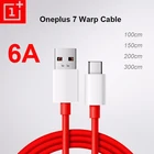 Оригинальный деформационный кабель Oneplus 7 7T Pro 6A, USB-кабель для зарядки 1 + One plus 8 8t Pro Nord N10 N100 6 6T OPPO Reno 3