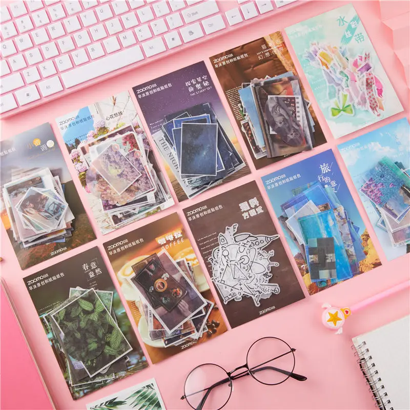 40 шт./компл. Kawaii Journal Sticker s серия бумажных наклеек для путешествий Набор DIY