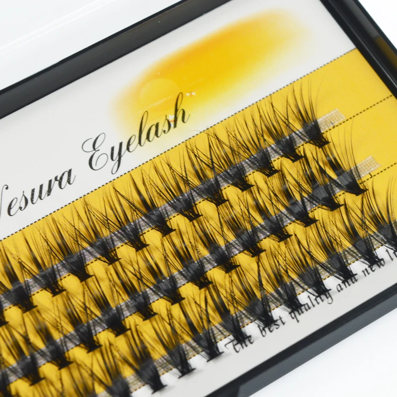 

60 clusters/box Thick Mink Eyelash Extension 30D Faux lash individual Graft eyelashes black False Fake Lashes Eye Makeup Cilia