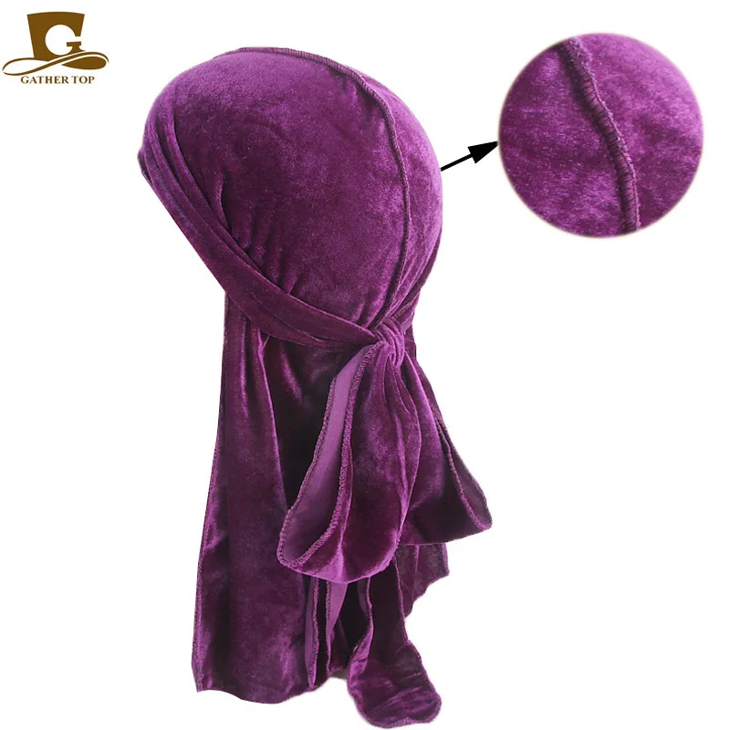 

Speed Sell Pass Hot Source Pleuche Chemotherapy Turban Baotou Pirates Hat Her Long Tail