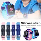 Детский смарт-браслет, сменный силиконовый ремешок 16 мм, ремешок для детей, двухцветные Смарт-часы