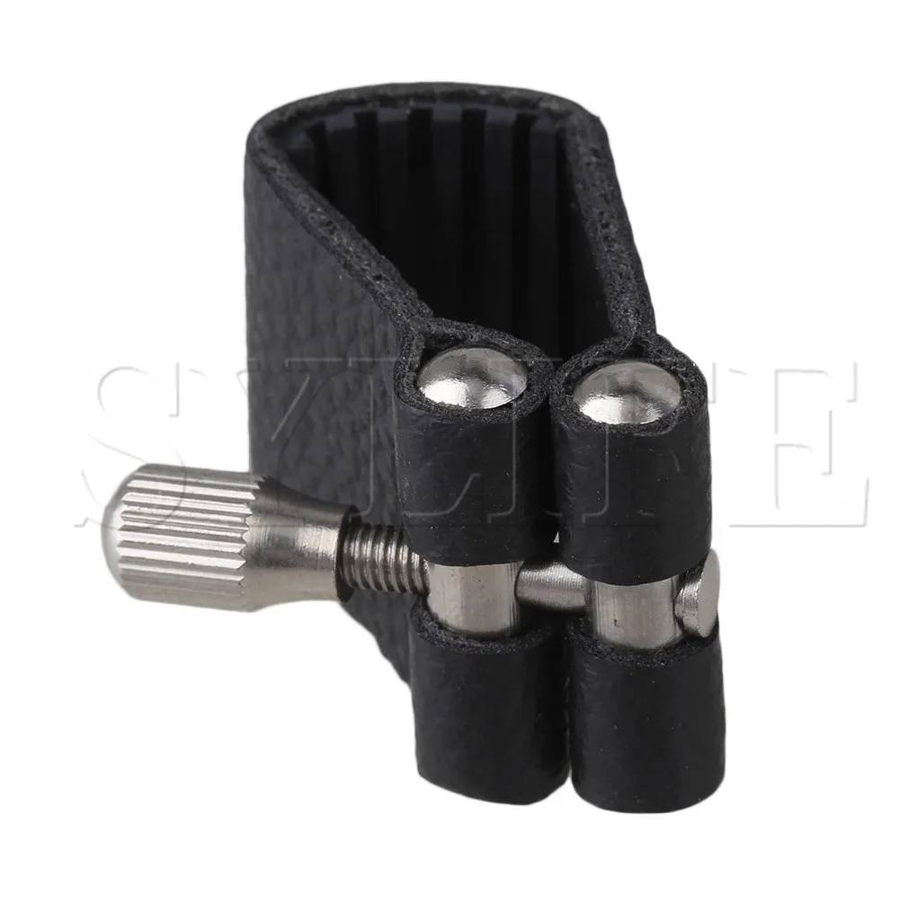 Новые мундштуки из черного пластика Eb Alto Sax Ligature|Детали и аксессуары| |