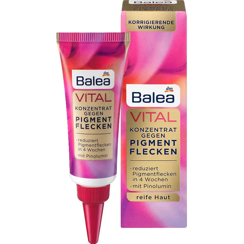 

Germany Balea VITAL Concentrate Serum Against Pigment Spots Freckle Alleviates Pigmentation for Radiant Skin Brightening Effect