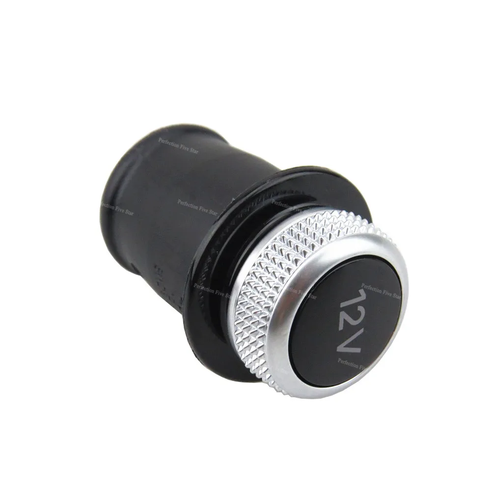 Автомобильный Стайлинг хромированная Пылезащитная заглушка для прикуривателя 12