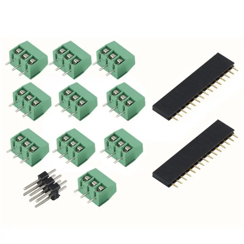 5 комплектов винтовой клеммы плата адаптера расширения щит для Arduino Nano V3.0 ATMEGA328P |