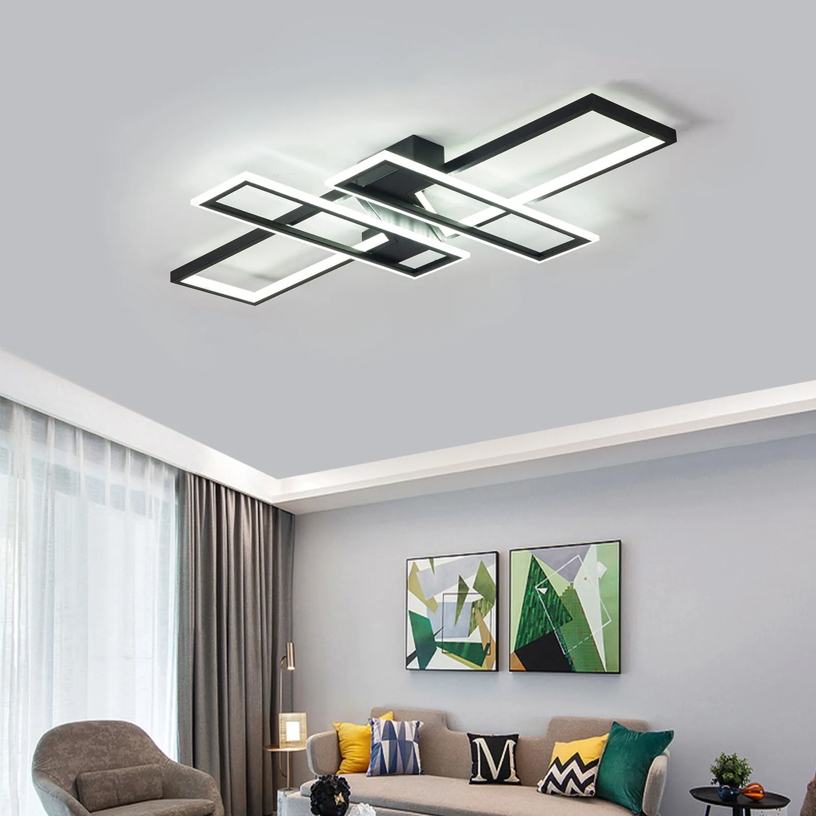 Lámpara led para sala de estar dormitorio casa lámpara moderna araña de techo Led iluminación de la lámpara 85-240V