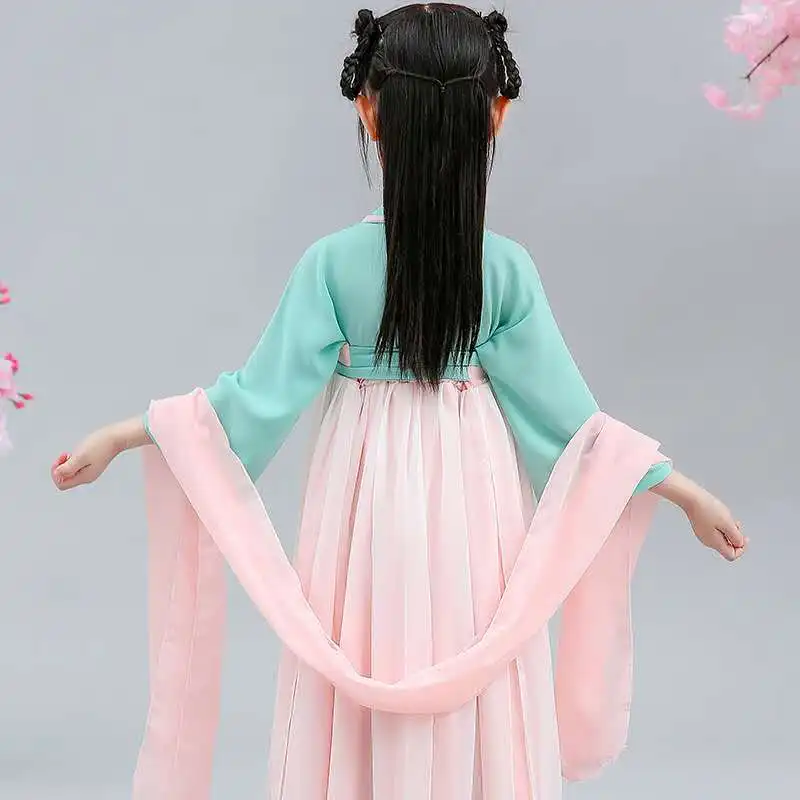 Традиционные традиционные китайские народные танцевальные костюмы для девочек