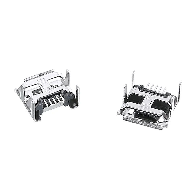 10 шт. разъем Micro USB Type B 5pin гнездовой 4 вертикальные разъемы для пайки мобильный