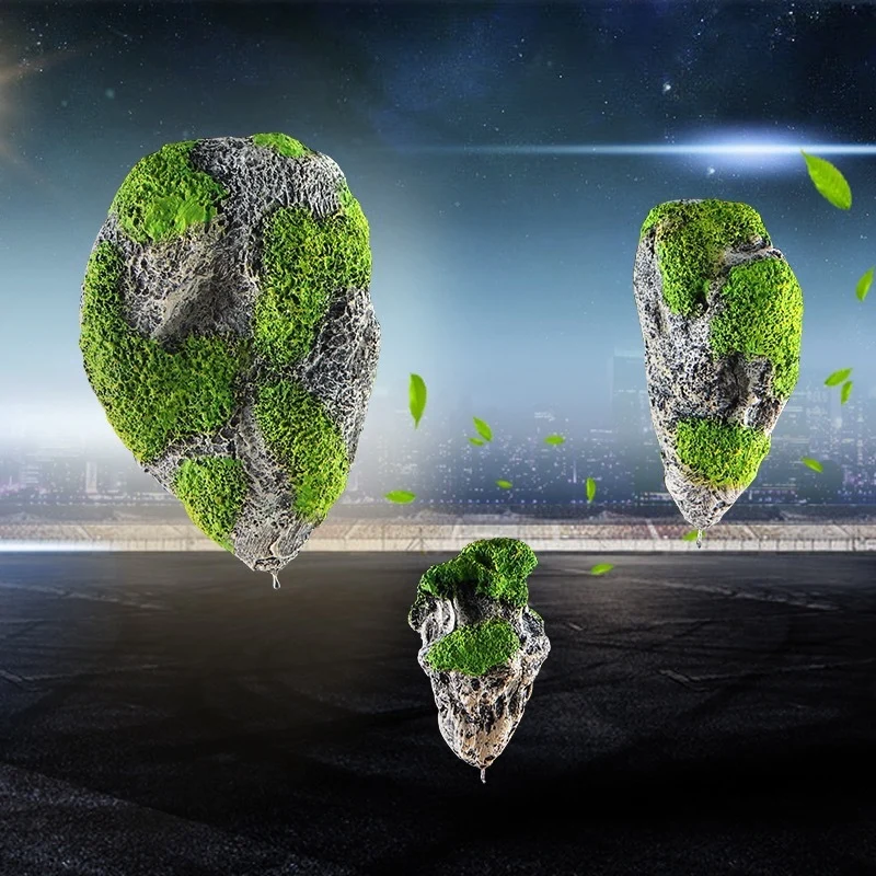 Плавающая скала подвесной искусственный камень аквариумный Декор Аквариум