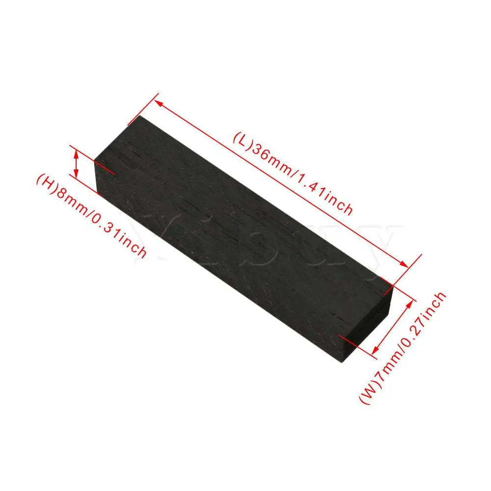 

Yibuy 2Pcs Ebony Black Violin Bridge Nut Saddle Pillow Parts Replacement